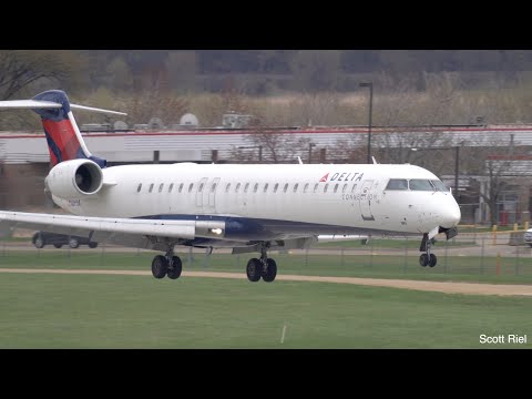 SkyWest Delta CRJ-900 Closeup Landing KMSP - N899SK - SKW3915 - RST-MSP - CRJ-900LR