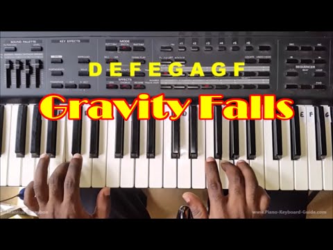 Gravity Falls Theme Song Easy Piano Tutorial - How To Play