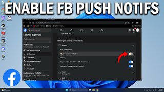Download the video "How To Enable Browser Push Notification Settings On Facebook - Easy Fix"
