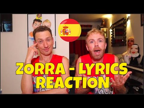 NEBULOSSA - ZORRA - LYRICS REACTION - EUROVISION 2024 SPAIN