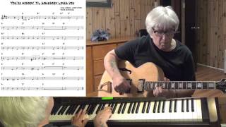 You&#39;re Nobody Till&#39; Somebody Loves You - Jazz guitar &amp; piano cover - Yvan Jacques