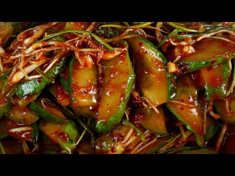 절대 소금으로 하지마세요. 대박집 오이무침 이렇게 만들어 맛있고 냉장고에서 물이 안생겨요~!