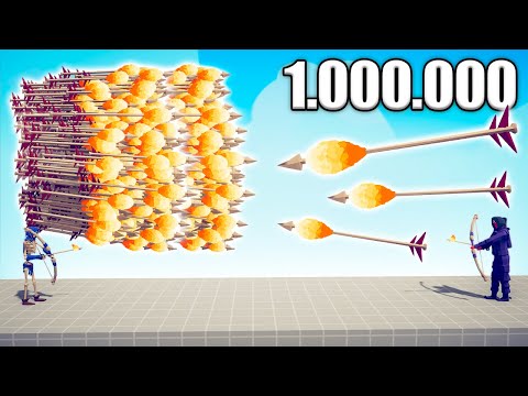 1.000.000 DAMAGE FIRE ARCHER vs EVERY GOD - TABS | Totally Accurate Battle Simulator 2023