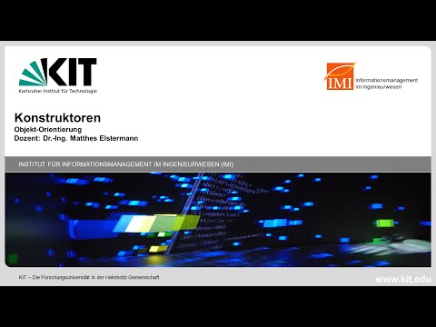 Anfängerkurs  Programmieren JAVA OO - 06 Konstruktoren