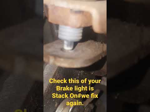 Check This If Your Brake light stays lite.