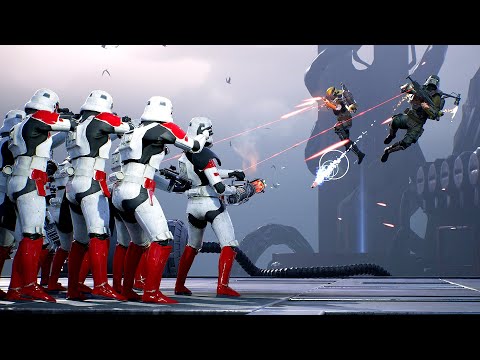 Shock Troopers vs Bounty Hunters - STAR WARS JEDI FALLEN ORDER NPC Wars