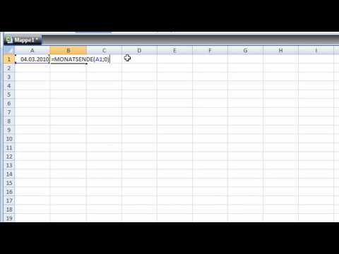 40 weitere Excel-Funktionen - MONATSENDE