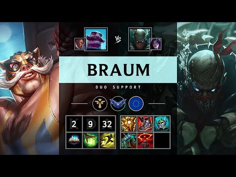 Braum Support vs Pyke - EUW Diamond Patch 25.17