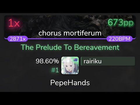 rairiku | Shadow Of Intent - The Prelude To Bereavement [chorus mortiferum] 98.60% {#1 673pp 1❌}