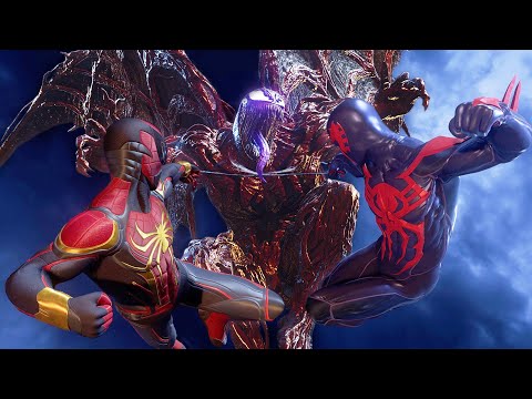Duo Spider-Man VS Carnage Venom FULL FIGHT 4K