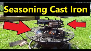 How to Season Cast Iron Pans on an Open Fire