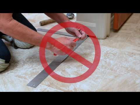 How to Cut a Seam in Sheet Vinyl Flooring | How to Install Flooring