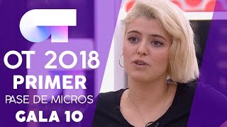 &quot;LOST ON YOU&quot; - ALBA RECHE | PRIMER PASE DE MICROS GALA 10 | OT 2018