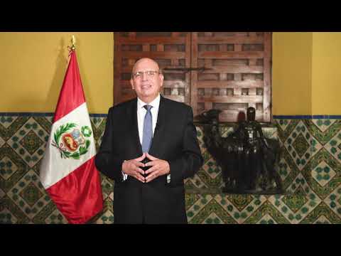 Palabras Canciller Mario López  Día peruanos en el exterior, video de YouTube