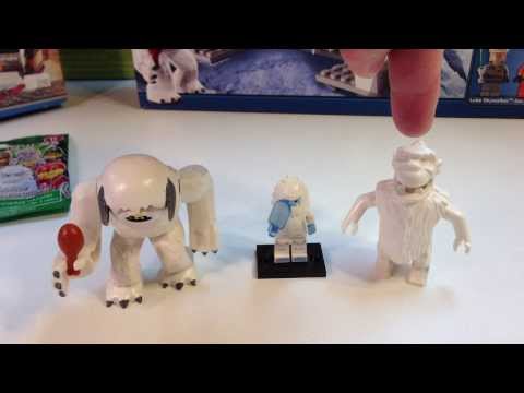 LEGO Star Wars Wampa vs Series 11 Minifigure Yeti vs Adventurers Yeti