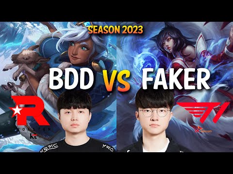 KT BDD vs T1 Faker - BDD TALIYAH vs Faker AHRI Mid - KR Ranked