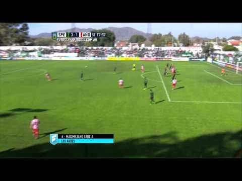 Gol de García. Sp. Estudiantes 3 - Los Andes 1. Fecha 32. B Nacional 2015. FPT.