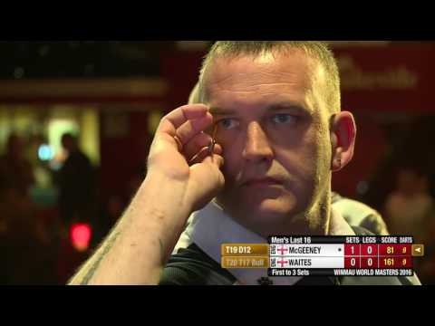 Darts World Masters 2016 Last 16 Waites vs McGeeney