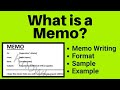 Memo What Is Memo Writing In English What Is Memorandum Format Sample Example