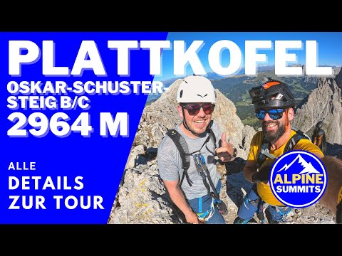 Plattkofel / Sasso Piatto 2965 m | Oskar-Schuster-Steig | Klettersteig B/C Bergtour mit Nervenkitzel