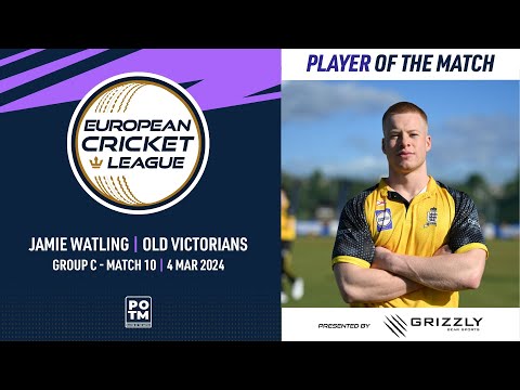 POTM:J.Watling - OV vs AFK |Group C, Match 10| European Cricket League 2024 |4 March 2024| ECL24.038
