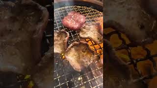 夜勤明けの焼肉　　旨し‼️      #焼肉　#牛タン　#レバ刺し　#ネギタン塩