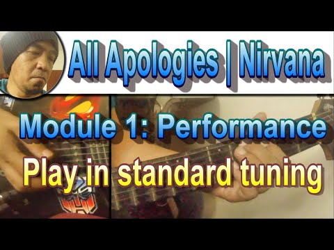 Module 1 All Apologies | Nirvana | how to play in standard tuning | Performance Video only