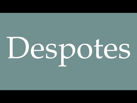 How to Pronounce ''Despotes'' (Buddies) Correctly in French