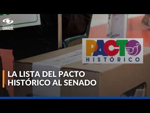 ¿Quiénes son los candidatos al Senado por la lista del Pacto Histórico?