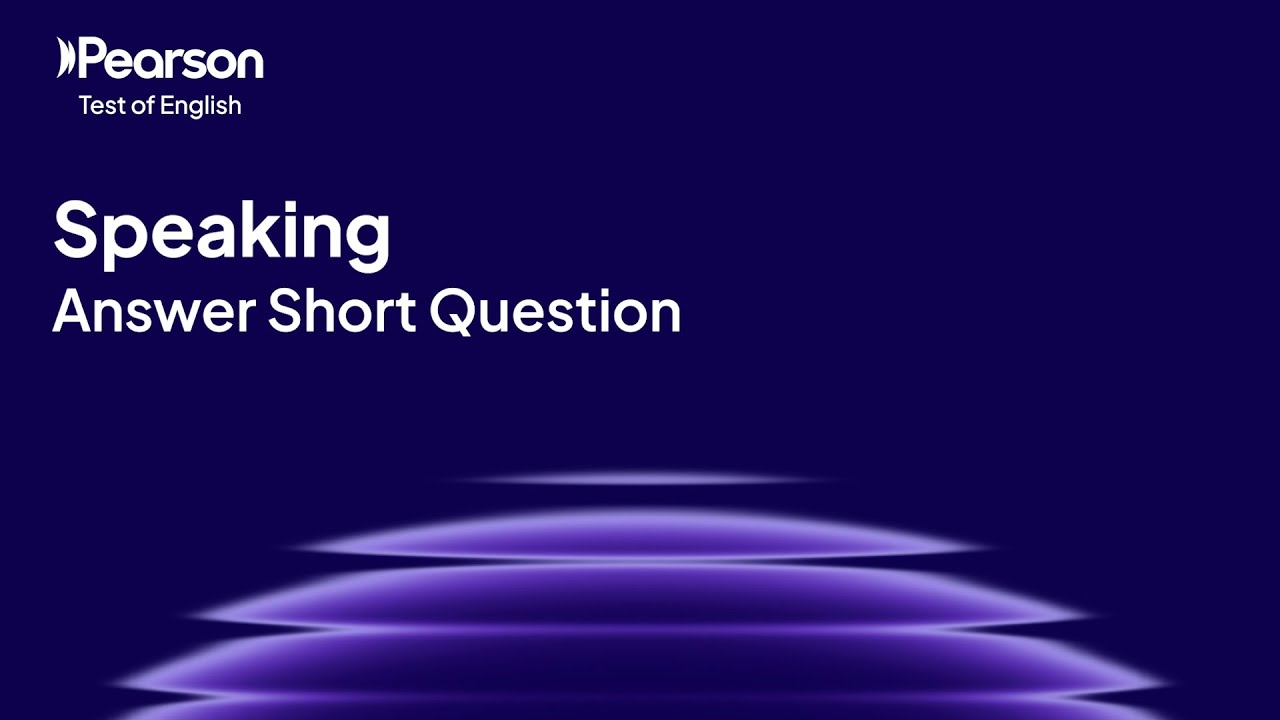 PTE Core | Speaking | Answer Short Question