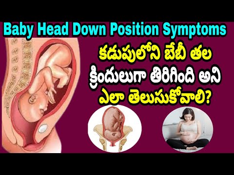 Baby Head Down Position కి వచ్చినప్పుడు కనిపించే Symptoms | Baby Head Down Position Symptoms