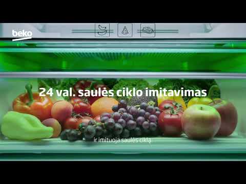 Įmontuojamas šaldytuvas Beko BCNA275E4SN video