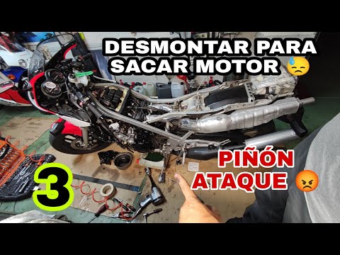 3 Desmontar para sacar Motor Yamaha RD500🛠️ Carburadores, piñón de ataque, cables, mangueras etc