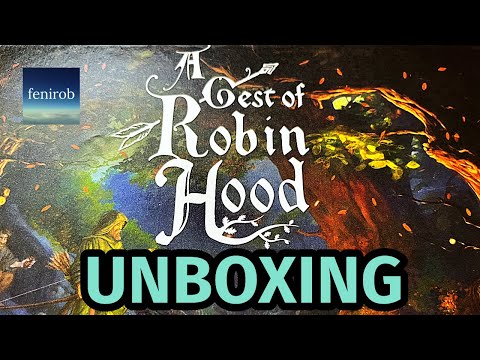 A Gest Of Robin Hood Board Game | Unboxing (No Talking)