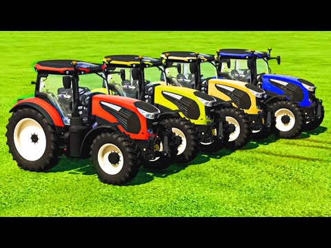 Transporting Landini Tractors With Colored Scania Truck - Farming Simulator