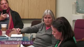 Bennington Select Board // 2-21-25