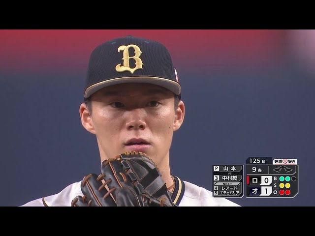 【9回表】10奪三振!! 圧巻の神投球!! バファローズ・山本由伸 大事な初戦を完封で締める!! 2021年11月10日 パーソル CS パ final B-M