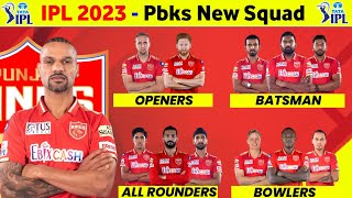 Pbks 2023 Squad - Punjab Kings 2023 Squad || Pbks Team 2023