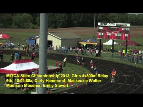 MITCA State 2013 Girls 4x800m Relay