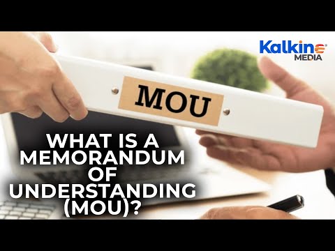 What is a Memorandum of Understanding MOU?