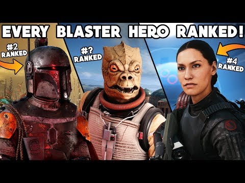 ALL 9 STAR WARS BATTLEFRONT 2 BLASTER HEROES RANKED FROM WORST TO BEST! (2019)