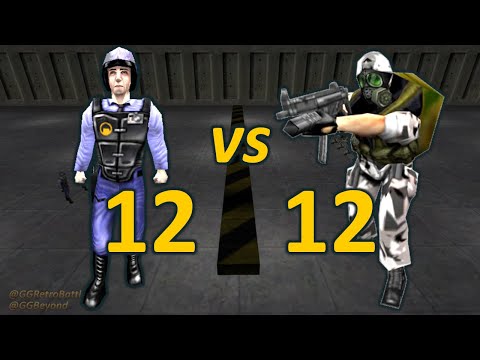 12 Security Guards vs 12 Grunts - Even Numbers - Half-Life Retro Battles