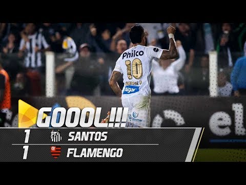 Santos 1 x 1 Flamengo | GOL | Brasileirão (25/07/18)