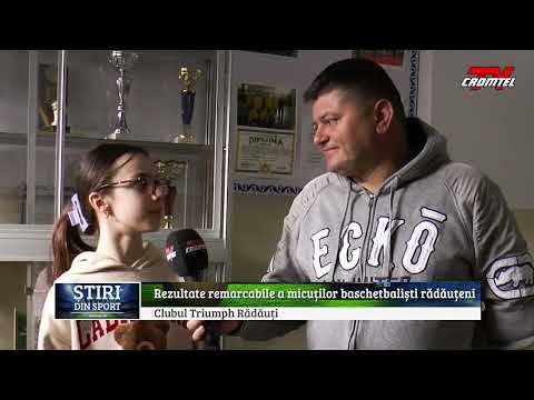 ȘTIRI DIN SPORT CROMTEL TV - Rezultate remarcabile a micuților baschetbaliști rădăuțeni