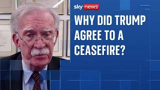 Why did US President Donald Trump agree to a ceasefire with Iran?