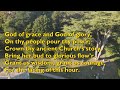 God of Grace and God of Glory (Tune: Cwm Rhondda - 4vv) [with lyrics for congregations]