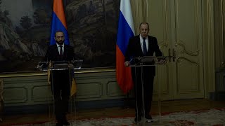 ՀՀ ԱԳ նախարար Արարատ Միրզոյանի ելույթը և պատասխանները լրագրողների հարցերին ՌԴ ԱԳ նախարար Սերգեյ Լավրովի հետ մամուլի ասուլիսի ժամանակ