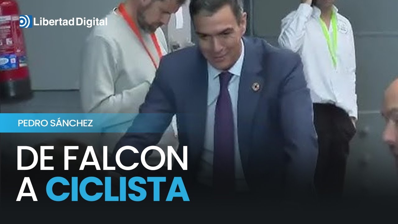 Sánchez, el presidente que más ha usado el Falcon, se vuelve ciclista