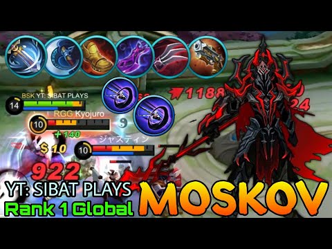 Monster Moskov Deadly Spear Build! - Top 1 Global Moskov by YT: SIBAT PLAYS - Mobile Legends