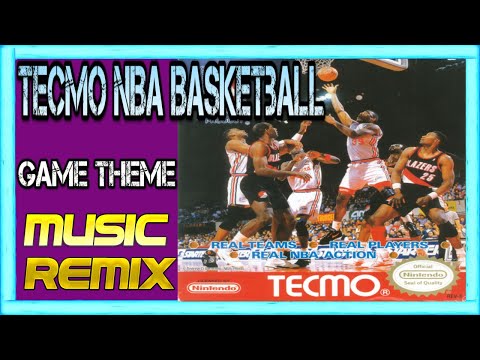 🕹️Tecmo NBA Basketball: Game Theme - (NES) [Music Remix] 🎼